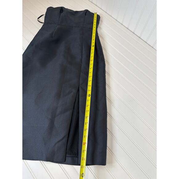 Hutch Black Strapless Bow Back Sweetheart Neck Mini Dress Cocktail Party Sz 2 - Picture 5 of 7